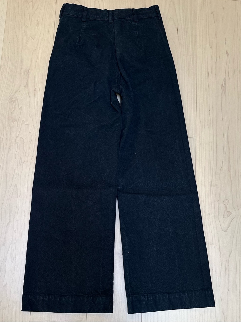 Jesse Kamm Black Sailor Wide-Leg pants size 2